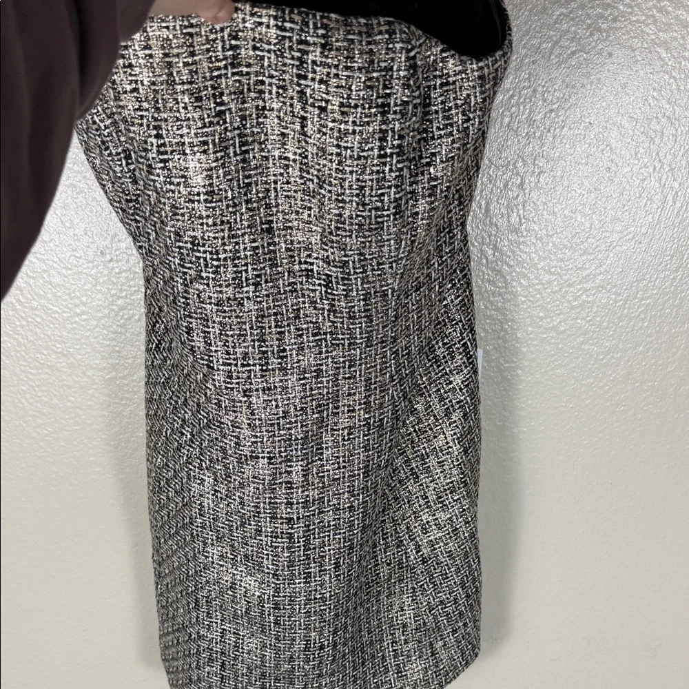 Generation Love Evelyn Tweed Dress in Gold Multi - Picture 5 of 10